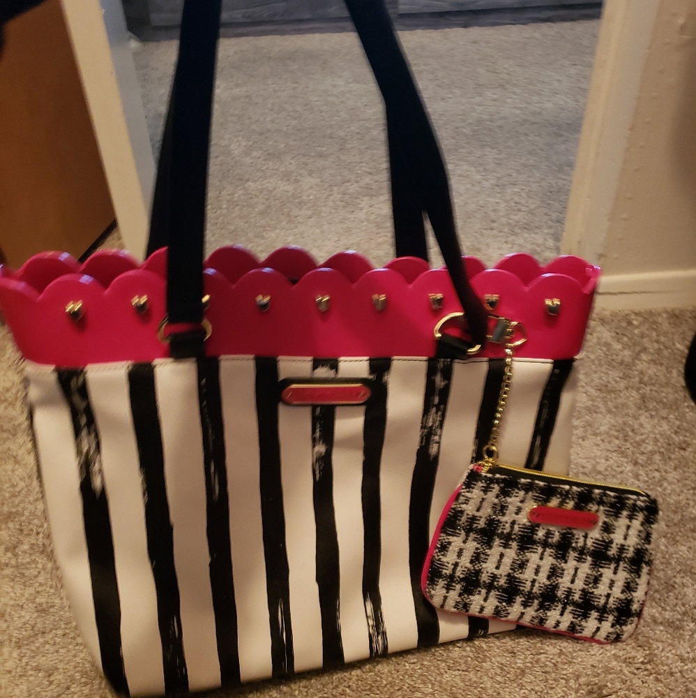 Betsey Johnson Tote with Pouch